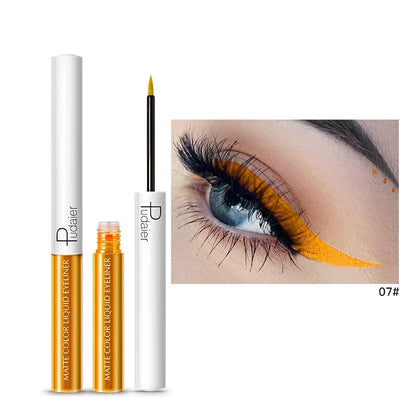 15 Color Long Lasting Liquid Eyeliner Makeup Waterproof Fast Dry Liquid Eyeliner Matte Multicolor Eye Liner